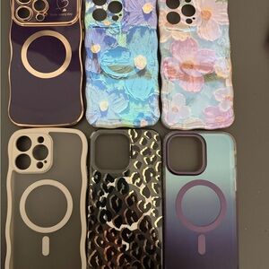 📱📱BUNDLE of 6 IPHONE 14 PRO MAX “MAGSAFE” WAVY PHONE CASES